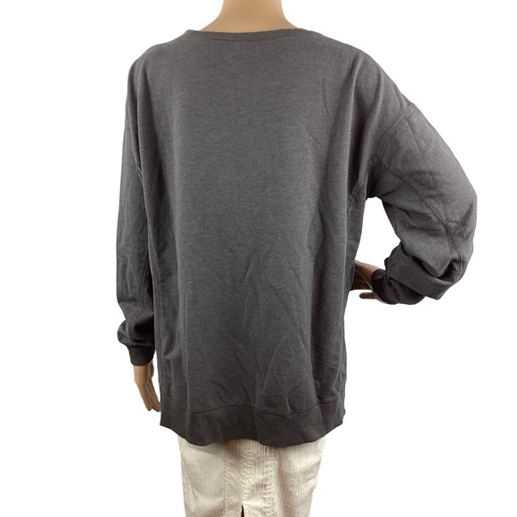 Wildfox Easy Does it Sommers Sweatshirt Size M Gray - Picture 5 of 7